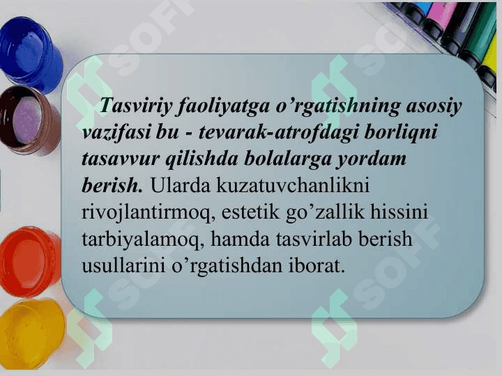 Maktabgacha taʼlim tashkilotlariga rasm chizishga oʻrgatish 4