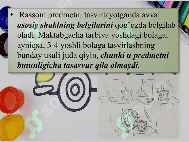 Maktabgacha taʼlim tashkilotlariga rasm chizishga oʻrgatish 8
