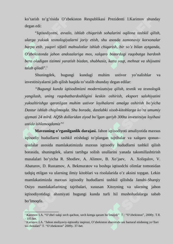 MAXSUS IQTISODIY HUDUDLAR, UNING MILLIY IQTISODIYOTDA TUTGAN O’RNI VA ROLI. 3