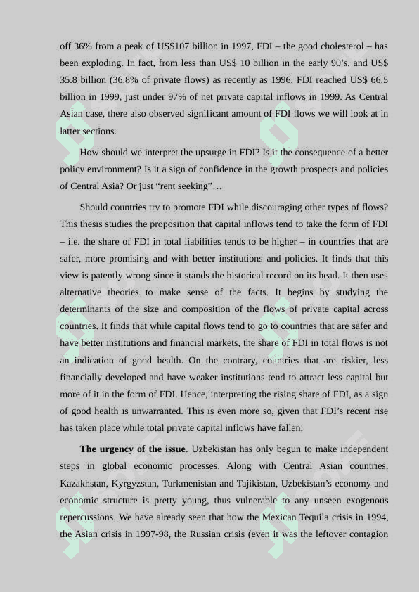 ANALYSIS OF NEGATIVE IMPACTS OF FOREIGN DIRECT INVESTMENT ON CENTRAL ASIAN COUNTRIES. 3