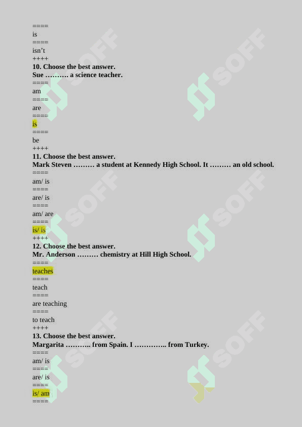 English 1 kurs test 3