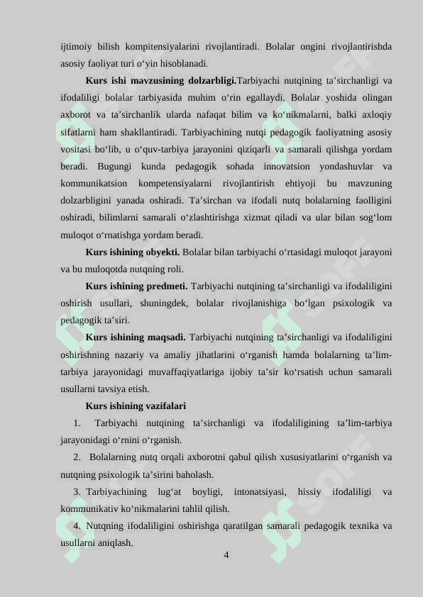 Tarbiyachi nutqining ta’sirchanligi va ifodaliligi 4