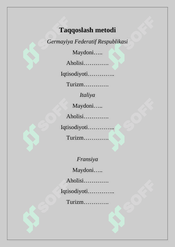 9-sinf geografiya .Germaniya Federativ Respublikasi dars ishlanma 4