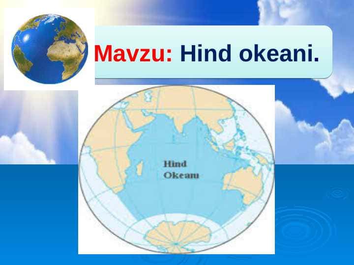 7-sinf geografiya Hind okeani