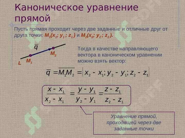 Прямая в пространстве 3