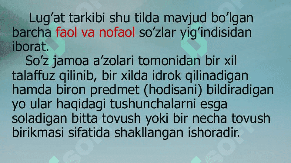 Til birliklari va nutq birliklari 8