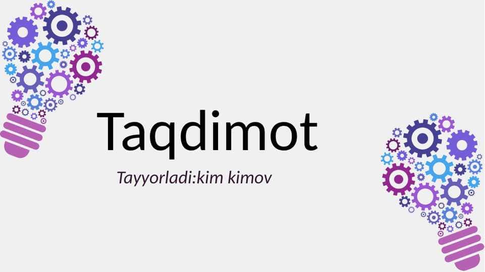 Talab va taklif  nazariyasi. Bozor muvozanati.