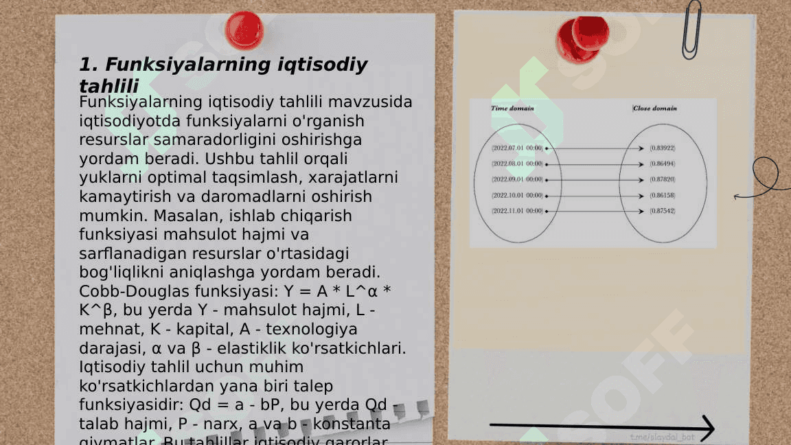 Matimatik analizning iqtisodning baʼzi masalalariga tadbiqi 3