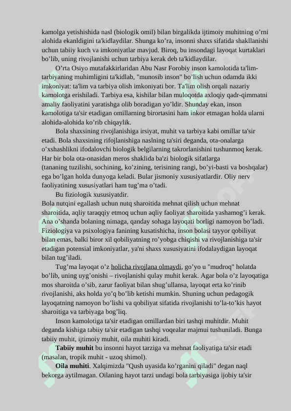 Rivojlanishning umumiy qonunlari va kategoriyalari 3