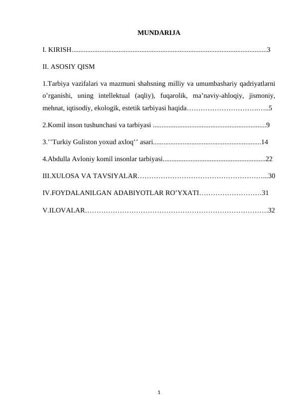 Abdulla Avloniy asarlarida ta'lim tarbiya 1