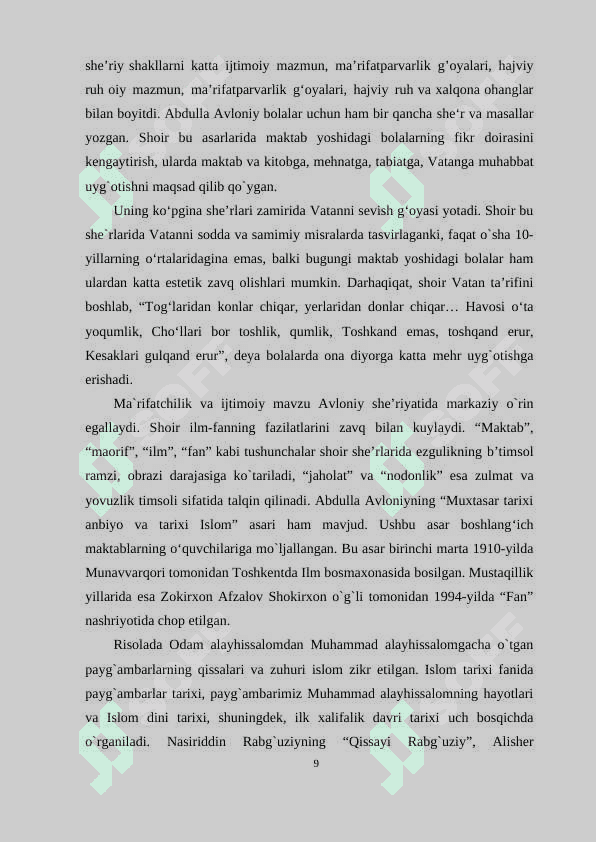 “Abdulla Avloniyning Turkiy guliston yohud axloq asaridagi yoshlar tarbiyasiga oid g‘oyalar” 8