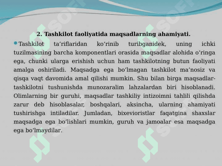 Tashkiliy tuzilmalar tahlili 4