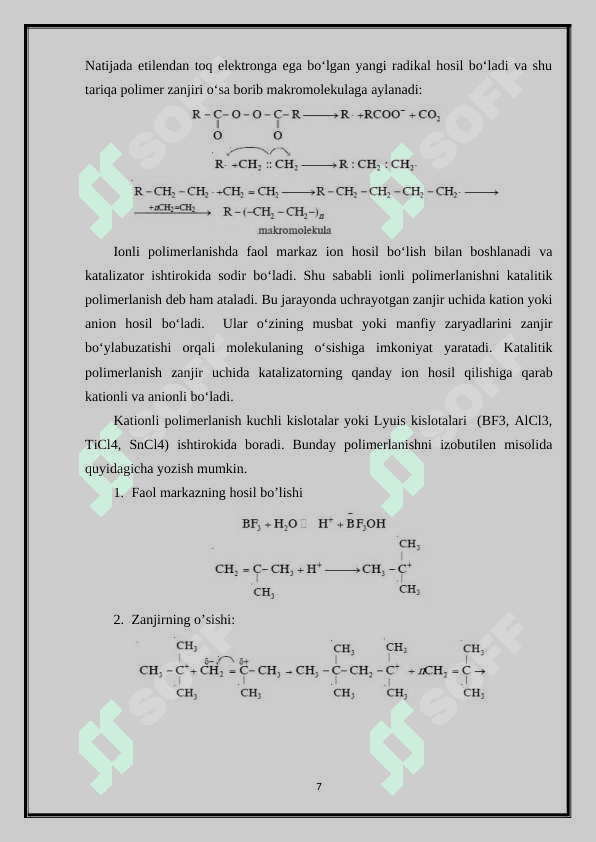Tarmoqlangan polimerlar 7