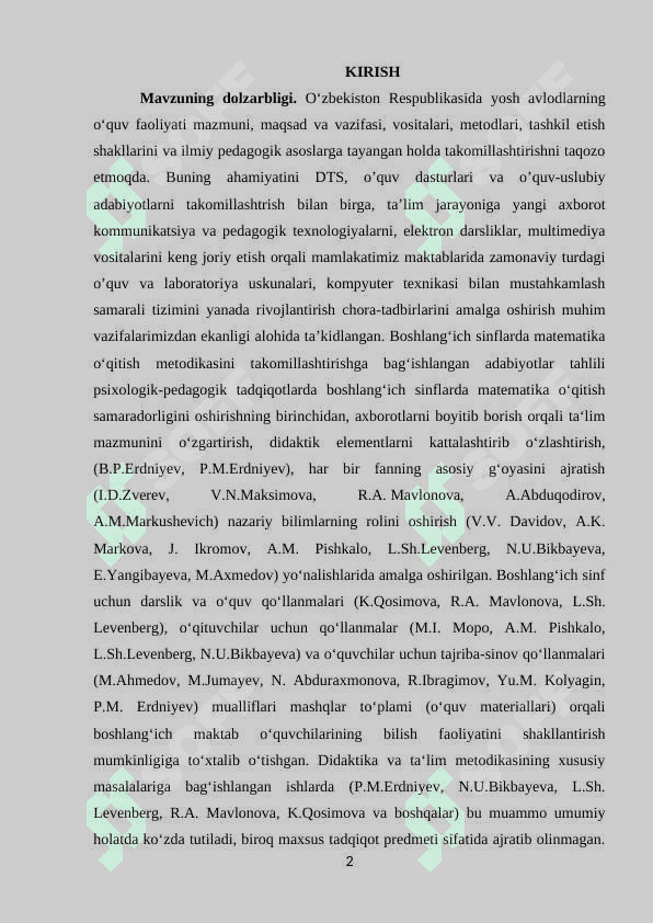 Harakatga doir masalalarni o’rganish metodikasi 2