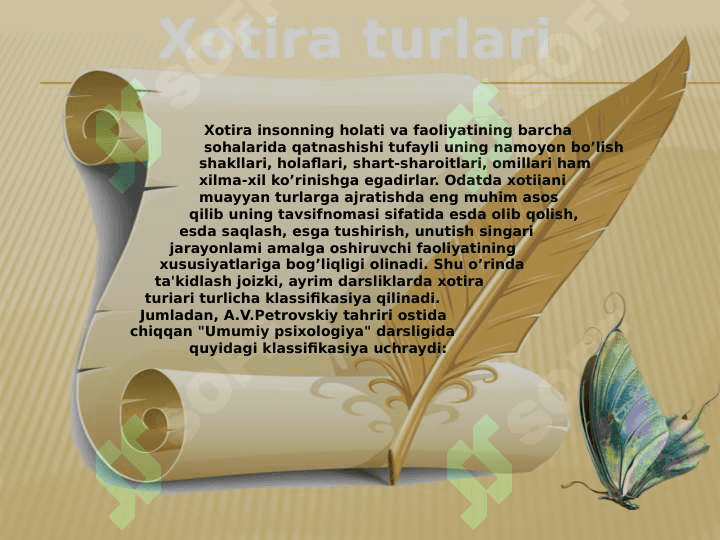 Xotira va uning ta'lim 2