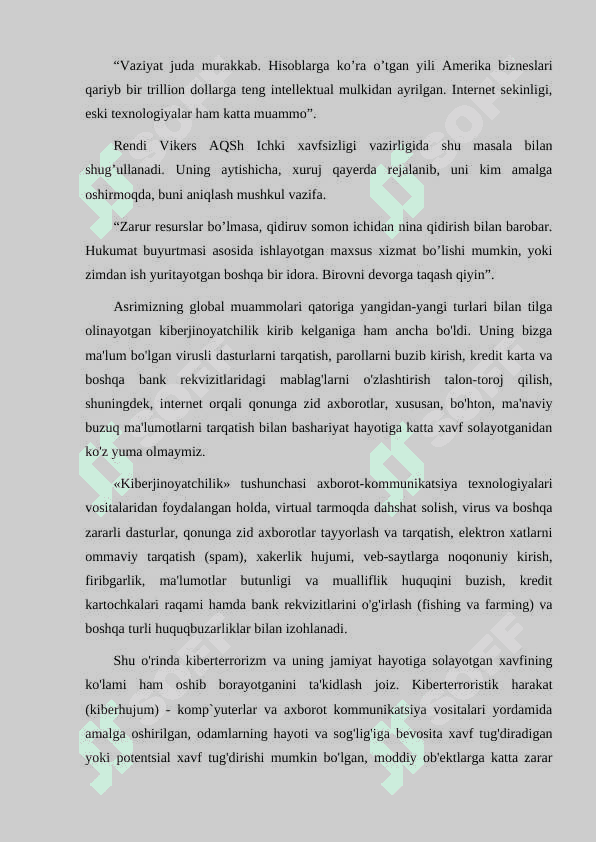 KIBERXAVFSIZLIK SOHASIDA KARRERA YO'LLARINI O'RGANISH. 3