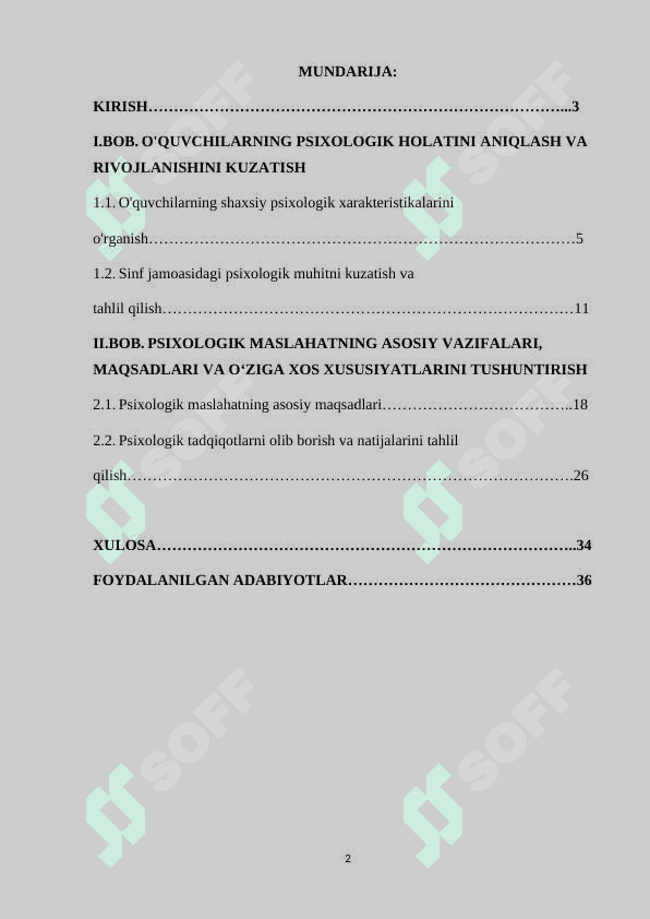 PSIXOLOGIK MASLAHAT MAKTAB PSIXOLOGINING ASOSIY FAOLIYAT YO'NALISHI 2