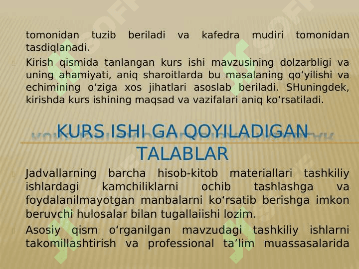 Kurs ishi va BMI yozish qonun qoidalari 5