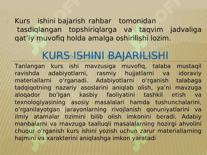 Kurs ishi va BMI yozish qonun qoidalari 8