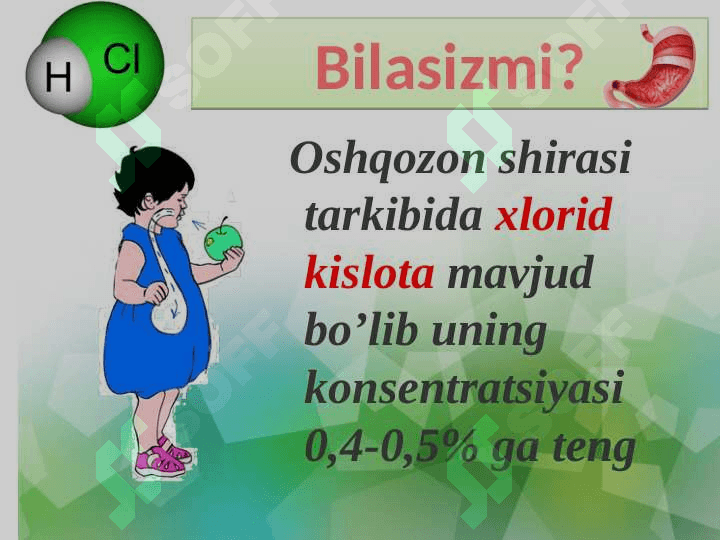 8-sinf kimyo Vodorod xlorid 7