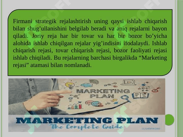 Marketing rejasini ishlab chiqish texnologiyasi 2