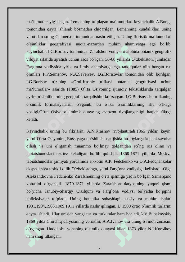 Burchoqdoshlar oilasi kurs ishi 7
