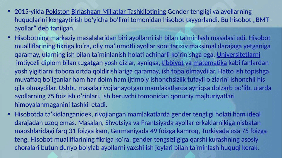 AYOLLAR HUQUQLARI VA GENDER TENLIGI TUSHUNCHASI 4