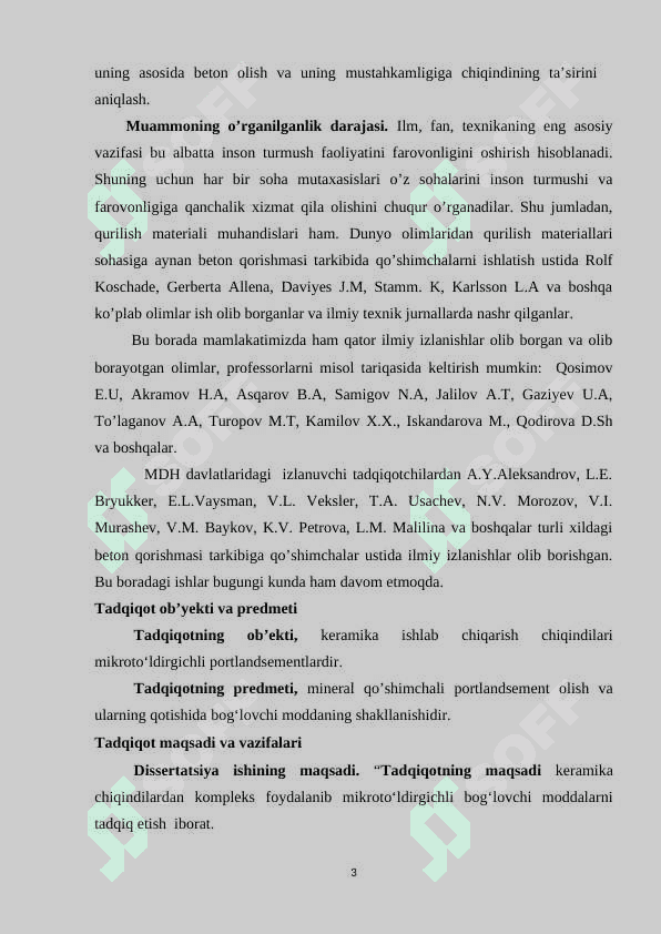KERAMIKA ISHLAB CHIQARISH CHIQINDILARI ASOSIDA MIKROTO’LDIRGICHLI BOG’LOVCHI MODDALARNI TADQIQ ETISH 3