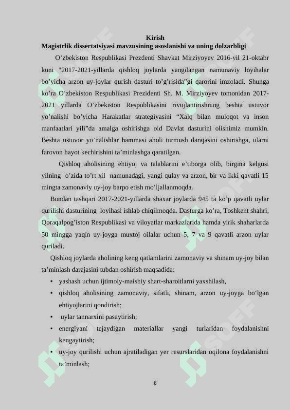 KERAMIKA ISHLAB CHIQARISH CHIQINDILARI ASOSIDA MIKROTO’LDIRGICHLI BOG’LOVCHI MODDALARNI TADQIQ ETISH 8