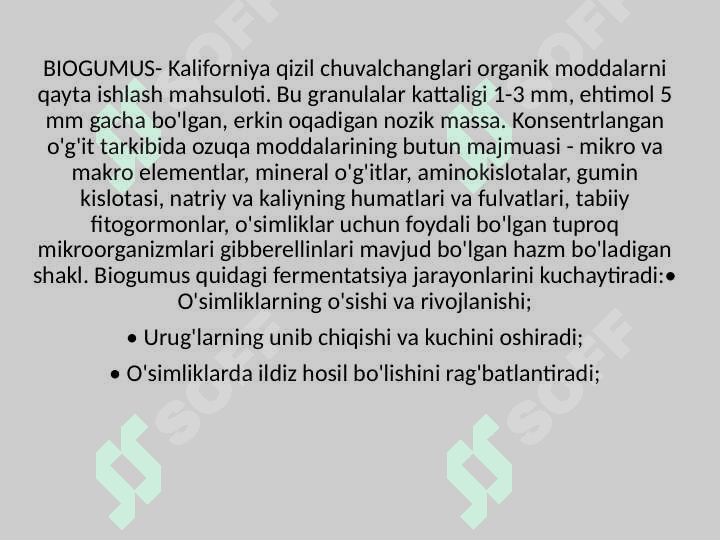 Biogumusni olish texnologiyasi va undan foydalanish 2