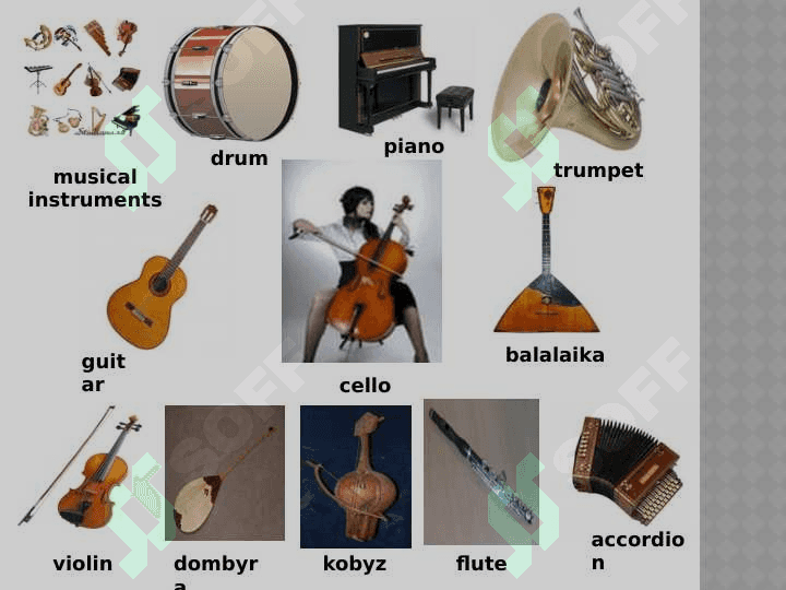 7-sinf ingliz tili Musical instruments 2