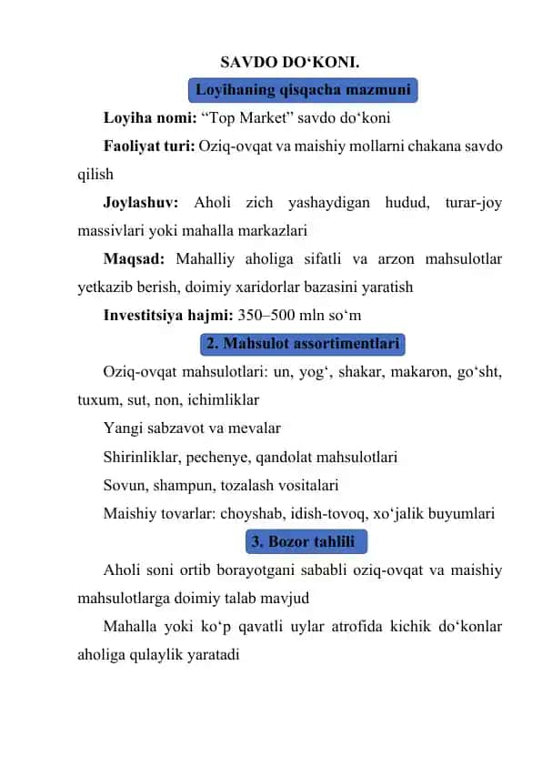 SAVDO DO‘KONI 1