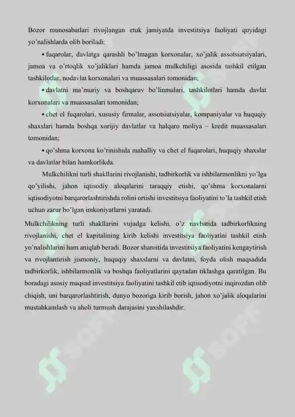 Investitsiya va innovatsiyalar 3