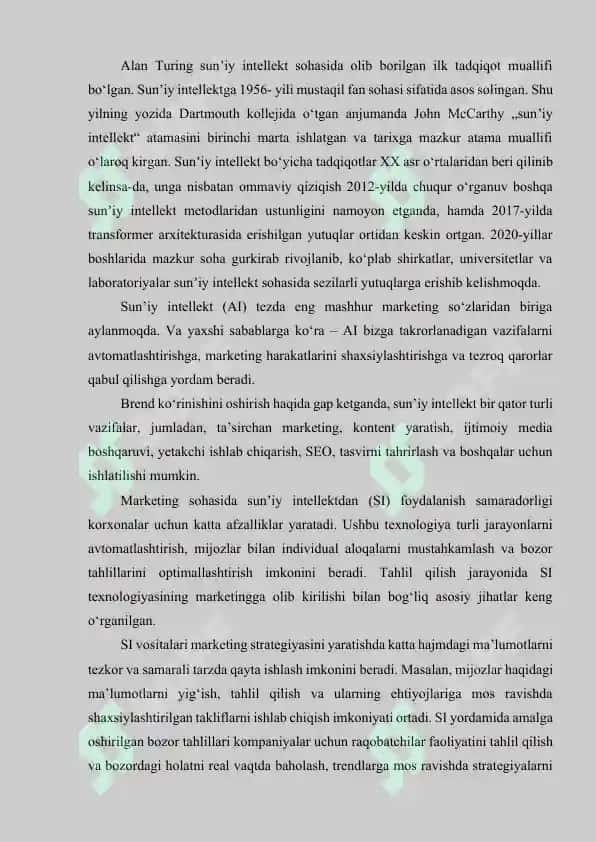 Sun’iy Intellektning Marketingdagi Ro'li 3