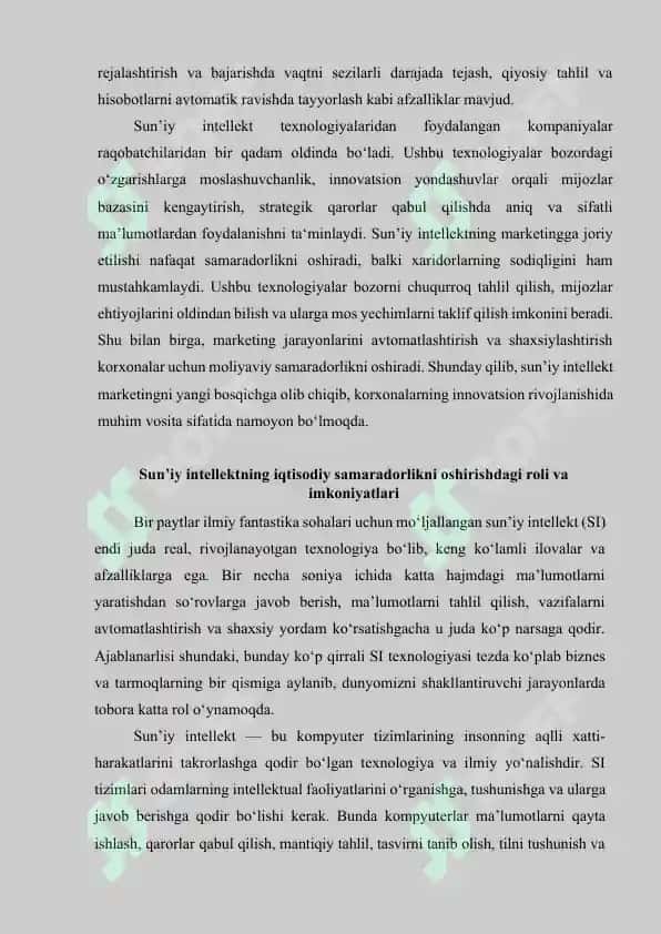 Sun’iy Intellektning Marketingdagi Ro'li 5