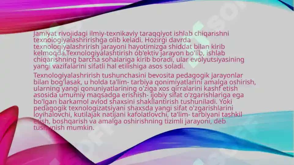 O’quv jarayonlarini tashkil etishda zamonaviy  pedagogik texnalogiyalar 6