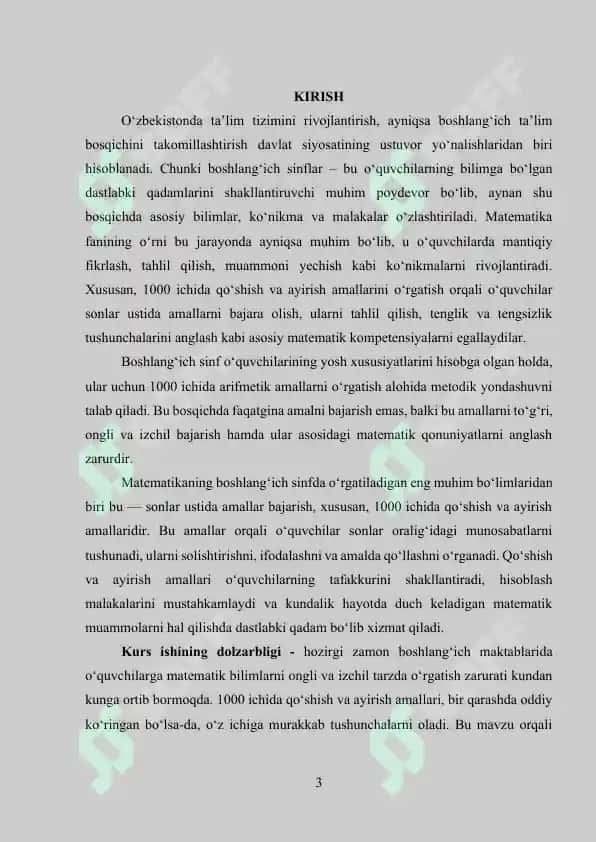 1000 ichida nomanfiy butun sonlar ustida arifmetik amallarni o‘rgatish metodikasi 3