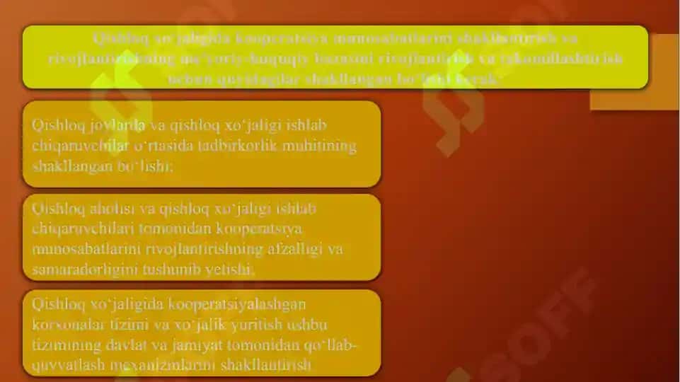 Qishloq xo'jaligi kooperatsiyaviy munosabatlarini shakllantirishning huquqiy-iqtisodiy asoslari 3