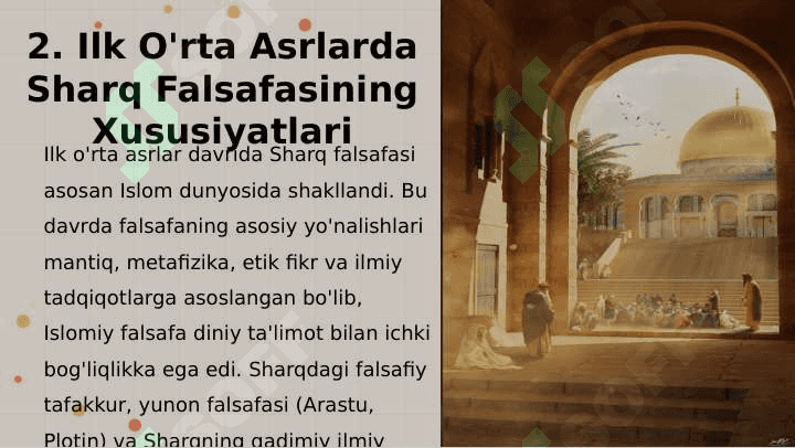 Ilk O'rta Asrlarda Sharq Falsafasi va Uyg'onish Davri 3