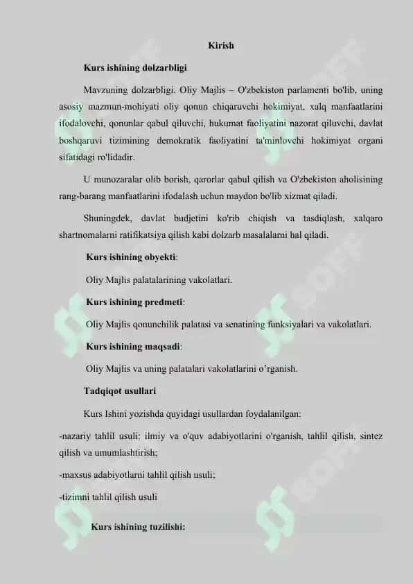 Oliy Majlis va uning palatalarining birgalikdagi vakolatlari 2