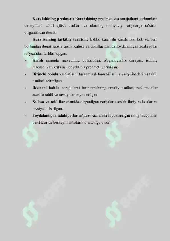 XARAJATLARNI TURKUMLASH ISHLAB CHIQARISH VA NOISHLAB CHIQARISH XARAJATLARI, O'ZGARUVCHAN VA O'ZGARMAS XARAJATLAR TAHLILI. 4