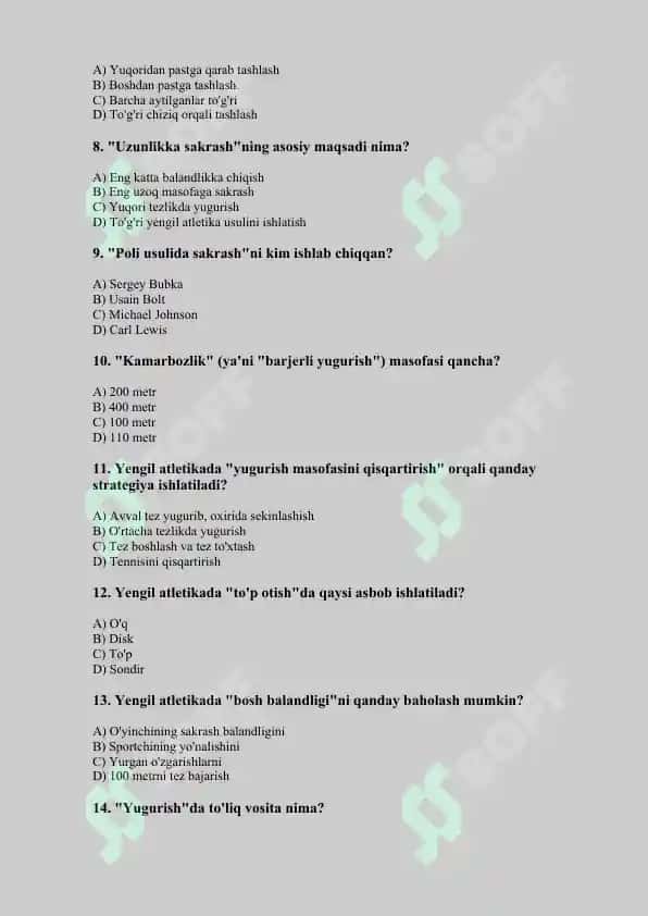 Yengil atletika 2