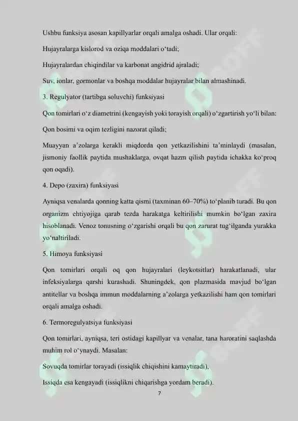 Qon tomirlar fiziologiyasi 7