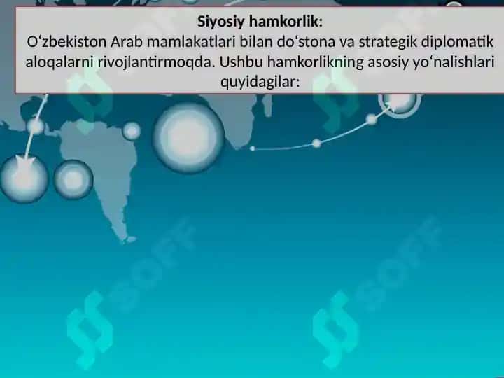 O'zbekistonning Arab mamlakatlari bilan hamkorligi 6