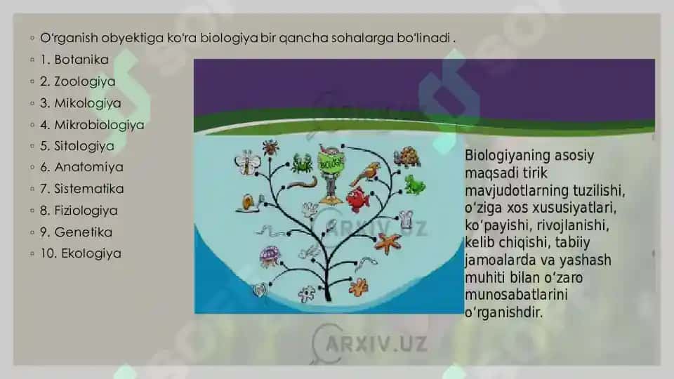 Biologiya hayot haqidagi fan 5