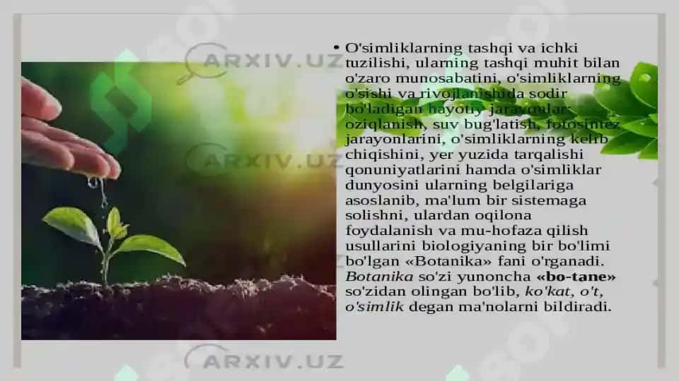Biologiya hayot haqidagi fan 6