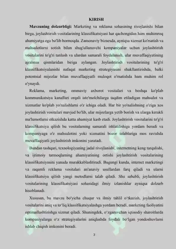 JOYLASHTIRISH VOSITALARINING KLASSIFIKATSIYALASH TIZIMLARI 3