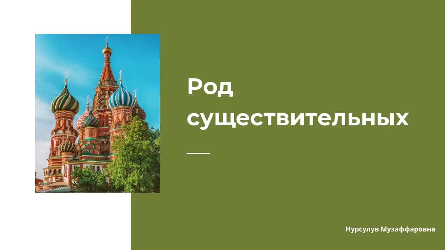Презентация по русскому языку 1