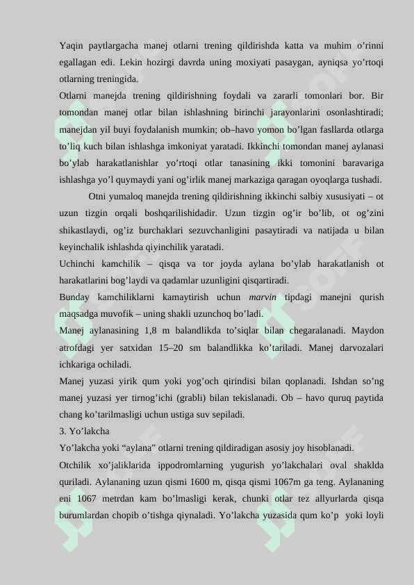 OTLARNI MASHQ QILDIRISHDA QO’LLANADIGAN QURILMALAR VA  INVENTAR (OT ABZALLARI) 2