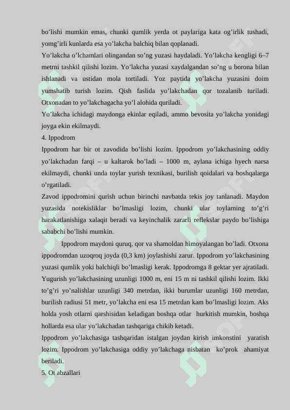 OTLARNI MASHQ QILDIRISHDA QO’LLANADIGAN QURILMALAR VA  INVENTAR (OT ABZALLARI) 3